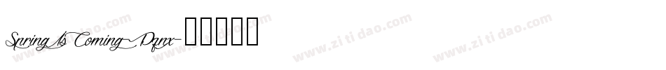 SpringIsComing-Pznx字体转换