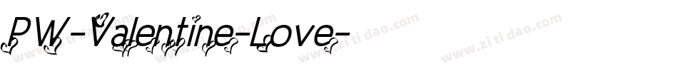 PW-Valentine-Love字体转换