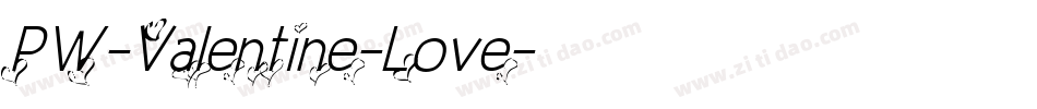 PW-Valentine-Love字体转换