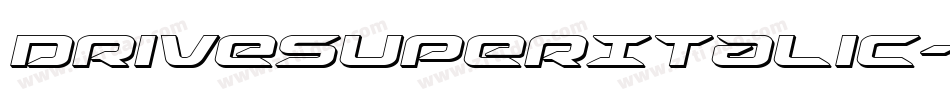 DriveSuperItalic-Ld84字体转换