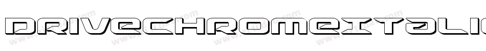 DriveChromeItalic-R4ve字体转换