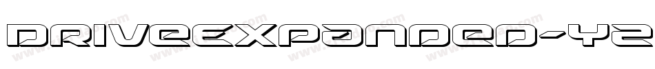 DriveExpanded-YZEL字体转换