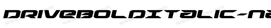DriveBoldItalic-nzv4字体转换
