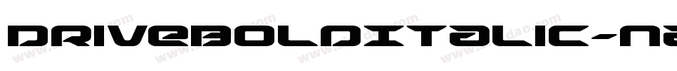DriveBoldItalic-nzv4字体转换