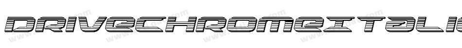 DriveChromeItalic-R4ve字体转换