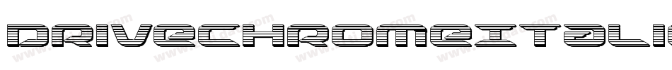 DriveChromeItalic-R4ve字体转换