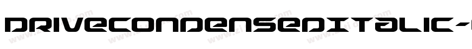 DriveCondensedItalic-8paA字体转换