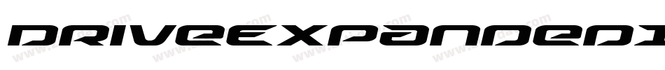 DriveExpandedItalic-r6xK字体转换