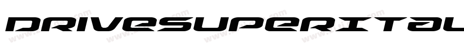 DriveSuperItalic-Ld84字体转换