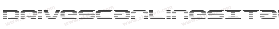 DriveScanlinesItalic-dzx7字体转换