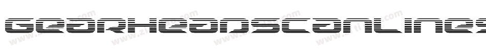 GearheadScanlinesItalic-G9gP字体转换 GearheadScanlinesItalic-G9gP字体转换