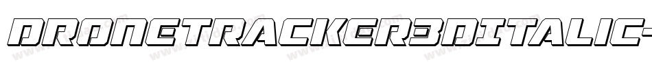 DroneTracker3DItalic-BxOG字体转换