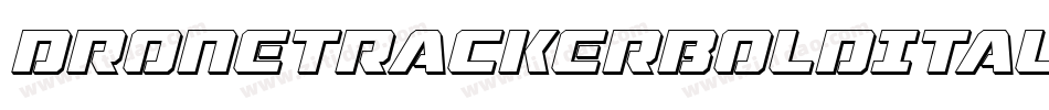 DroneTrackerBoldItalic-MnEB字体转换