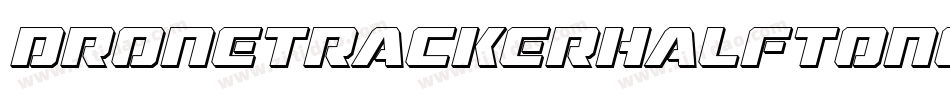 DroneTrackerHalftoneItalic-MnEw字体转换