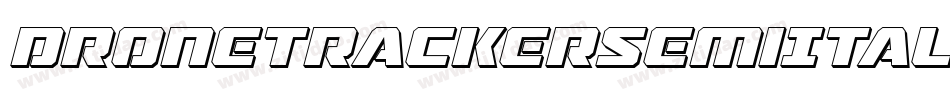 DroneTrackerSemiItalic-LlGD字体转换
