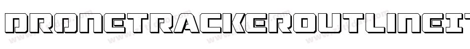 DroneTrackerOutlineItalic-mAya字体转换
