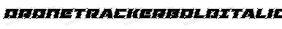 DroneTrackerBoldItalic-MnEB字体转换