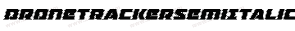 DroneTrackerSemiItalic-LlGD字体转换
