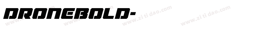 DroneBold字体转换