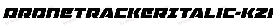 DroneTrackerItalic-KzpA字体转换