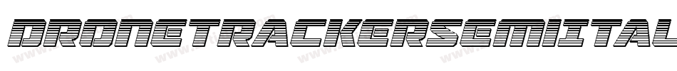 DroneTrackerSemiItalic-LlGD字体转换