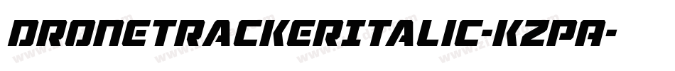 DroneTrackerItalic-KzpA字体转换