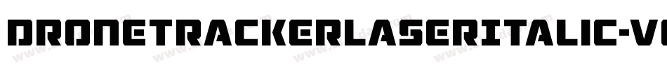 DroneTrackerLaserItalic-v6G7字体转换