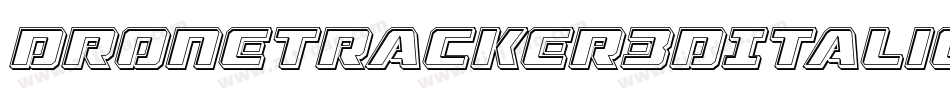 DroneTracker3DItalic-BxOG字体转换