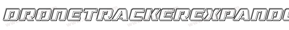 DroneTrackerExpandedItalic-BxO3字体转换