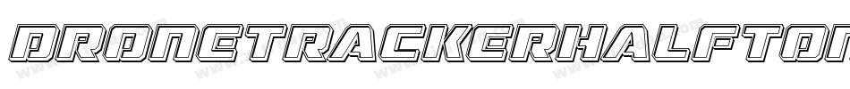 DroneTrackerHalftoneItalic-MnEw字体转换
