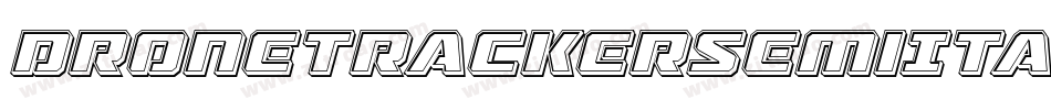 DroneTrackerSemiItalic-LlGD字体转换