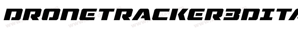 DroneTracker3DItalic-BxOG字体转换