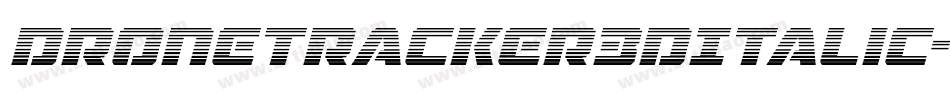 DroneTracker3DItalic-BxOG字体转换