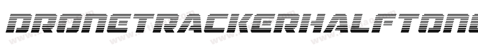 DroneTrackerHalftoneItalic-MnEw字体转换