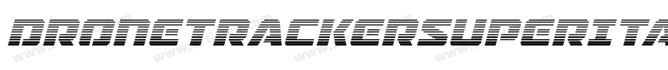DroneTrackerSuperItalic-XwMj字体转换