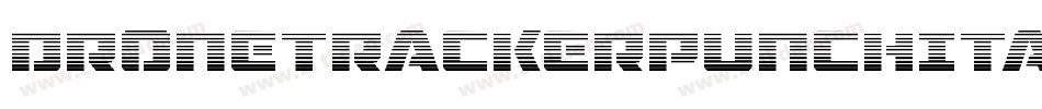 DroneTrackerPunchItalic-PBlx字体转换