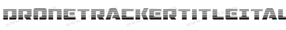 DroneTrackerTitleItalic-0w1R字体转换