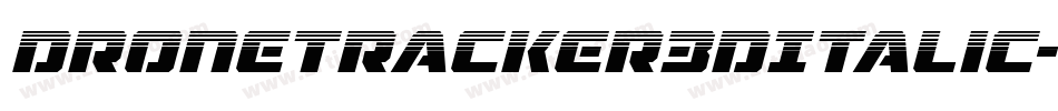 DroneTracker3DItalic-BxOG字体转换