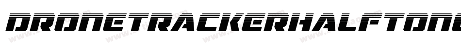 DroneTrackerHalftoneItalic-MnEw字体转换