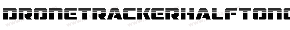 DroneTrackerHalftoneItalic-MnEw字体转换