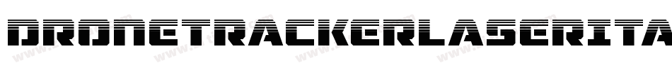 DroneTrackerLaserItalic-v6G7字体转换