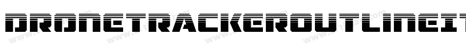 DroneTrackerOutlineItalic-mAya字体转换
