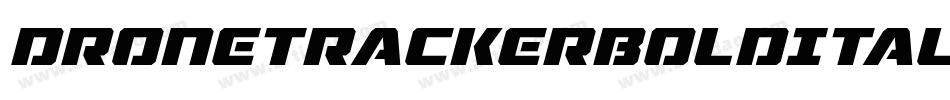 DroneTrackerBoldItalic-MnEB字体转换