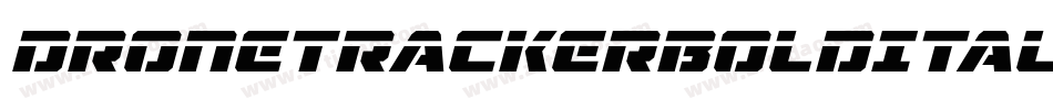 DroneTrackerBoldItalic-MnEB字体转换