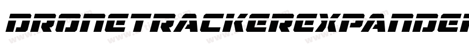 DroneTrackerExpandedItalic-BxO3字体转换