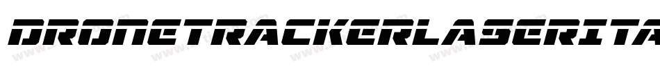 DroneTrackerLaserItalic-v6G7字体转换