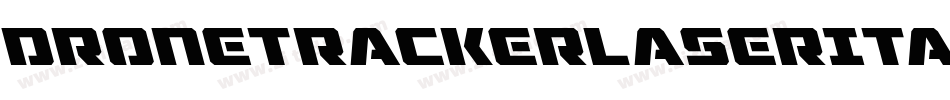 DroneTrackerLaserItalic-v6G7字体转换