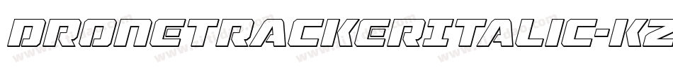 DroneTrackerItalic-KzpA字体转换