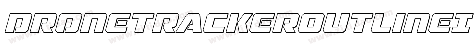 DroneTrackerOutlineItalic-mAya字体转换