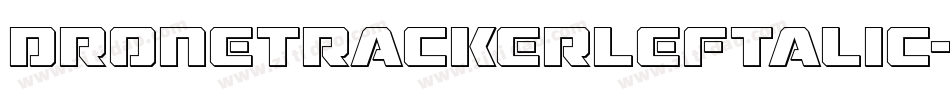 DroneTrackerLeftalic-w6W8字体转换